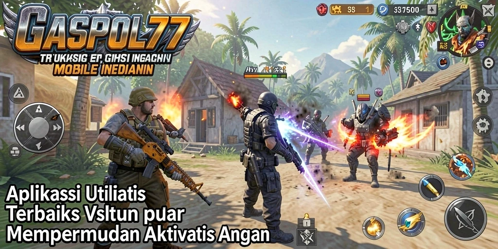 Tampilan antarmuka aplikasi GASPOL77 yang memudahkan pengguna.