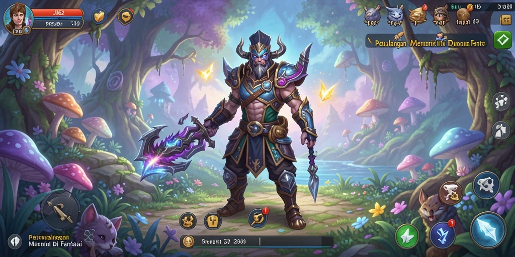 Tampilan gameplay <strong>JJ62</strong> yang menakjubkan di dunia petualangan yang kaya.