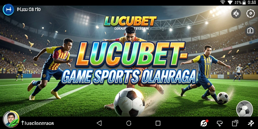 Screenshot gameplay LUCUBET menampilkan aksi olahraga yang seru dan menegangkan.
