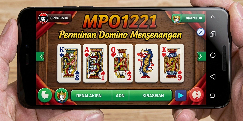 Tampilan menarik dari gameplay Domino di MPO1221.