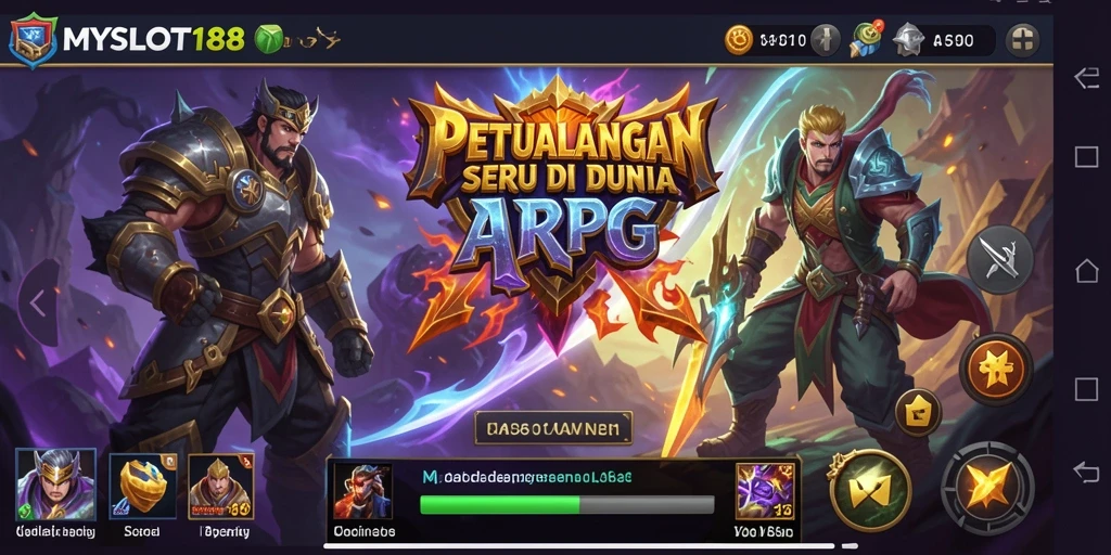 Screenshot MYSLOT188 menampilkan aksi seru dalam petualangan ARPG.