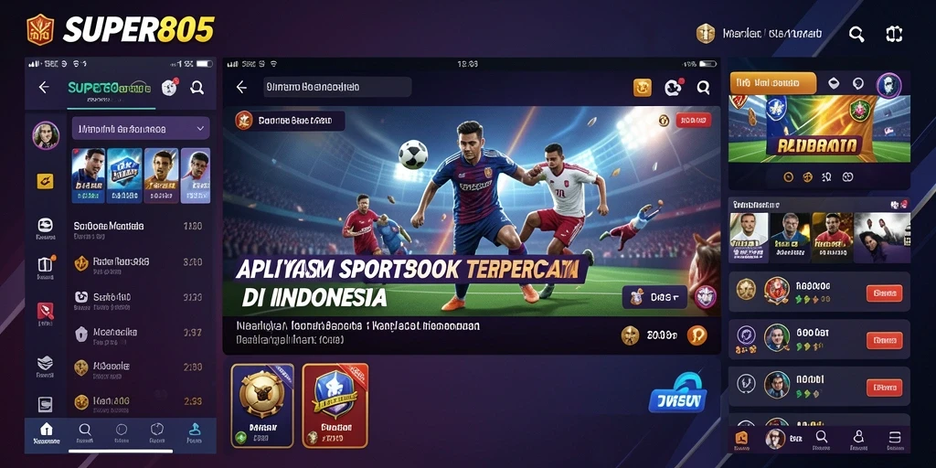 Tampilan gameplay Sportsbook yang menarik dan interaktif di SUPER805.