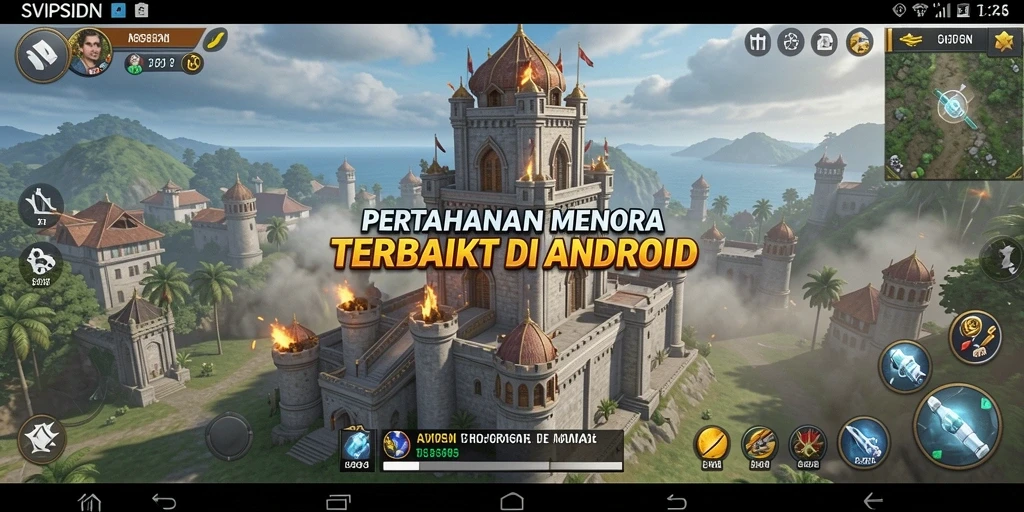 Tampilan gameplay seru dari SVIPSIDN yang menantang strategi Tower Defense.