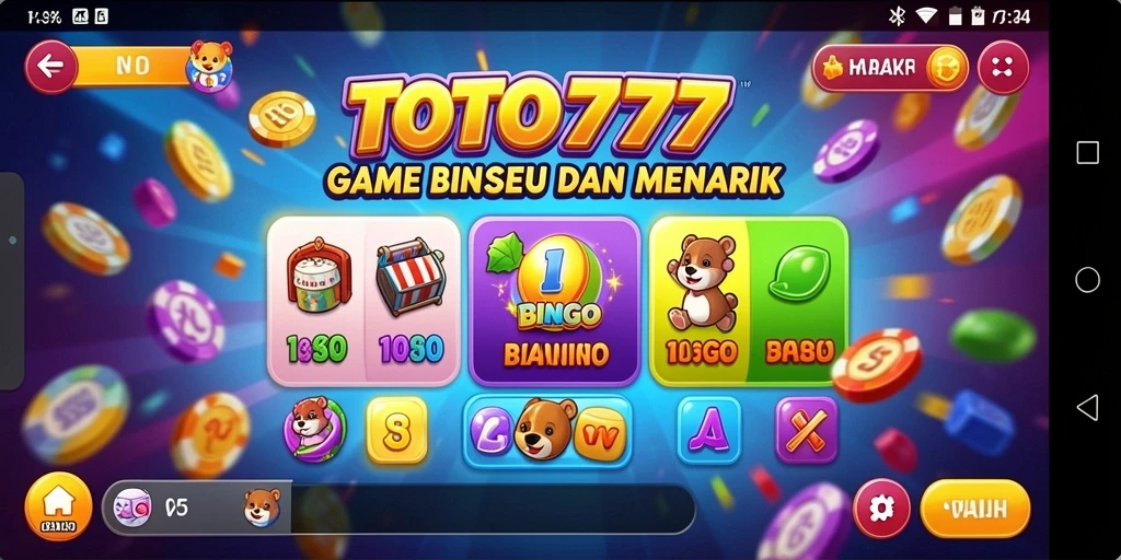 Tampilan gameplay Bingo yang seru di TOTO777.