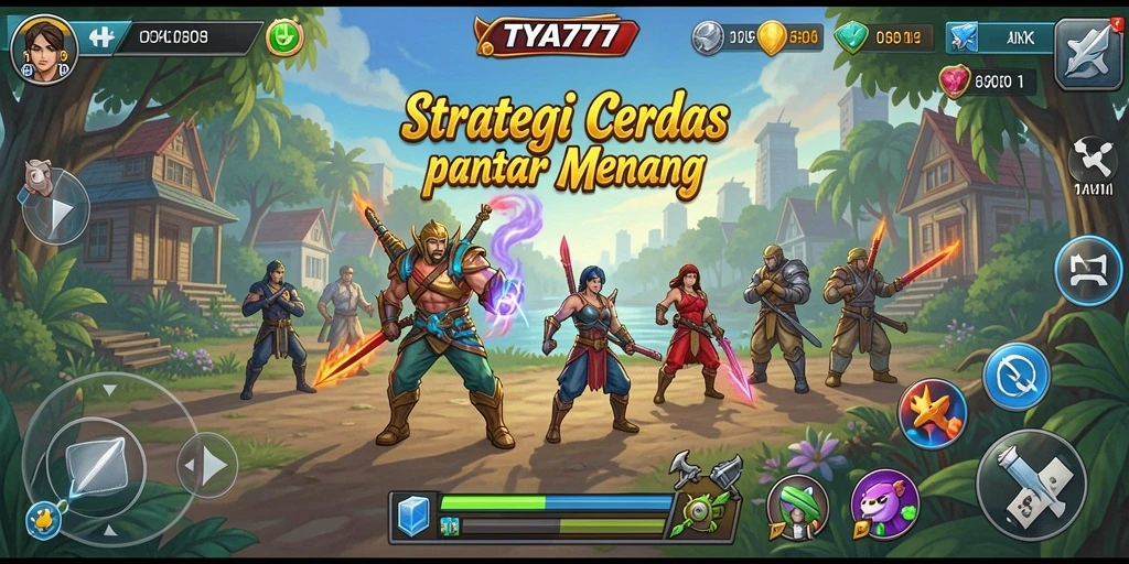 Gameplay TYA777 memperlihatkan pertarungan strategis yang seru.