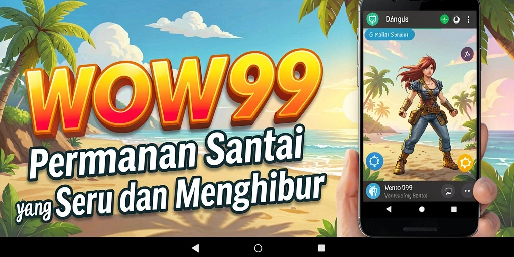 Tangkapan layar utama WOW99 menampilkan grafik cerah dan gameplay yang menyenangkan.